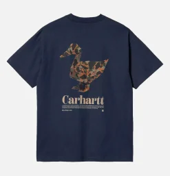 CARHARTT WIP T-shirts*Fold Duck Tee Air Force Blue