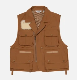 WOOLRICH Blousons & Manteaux*Gilet de pêche classique Beige
