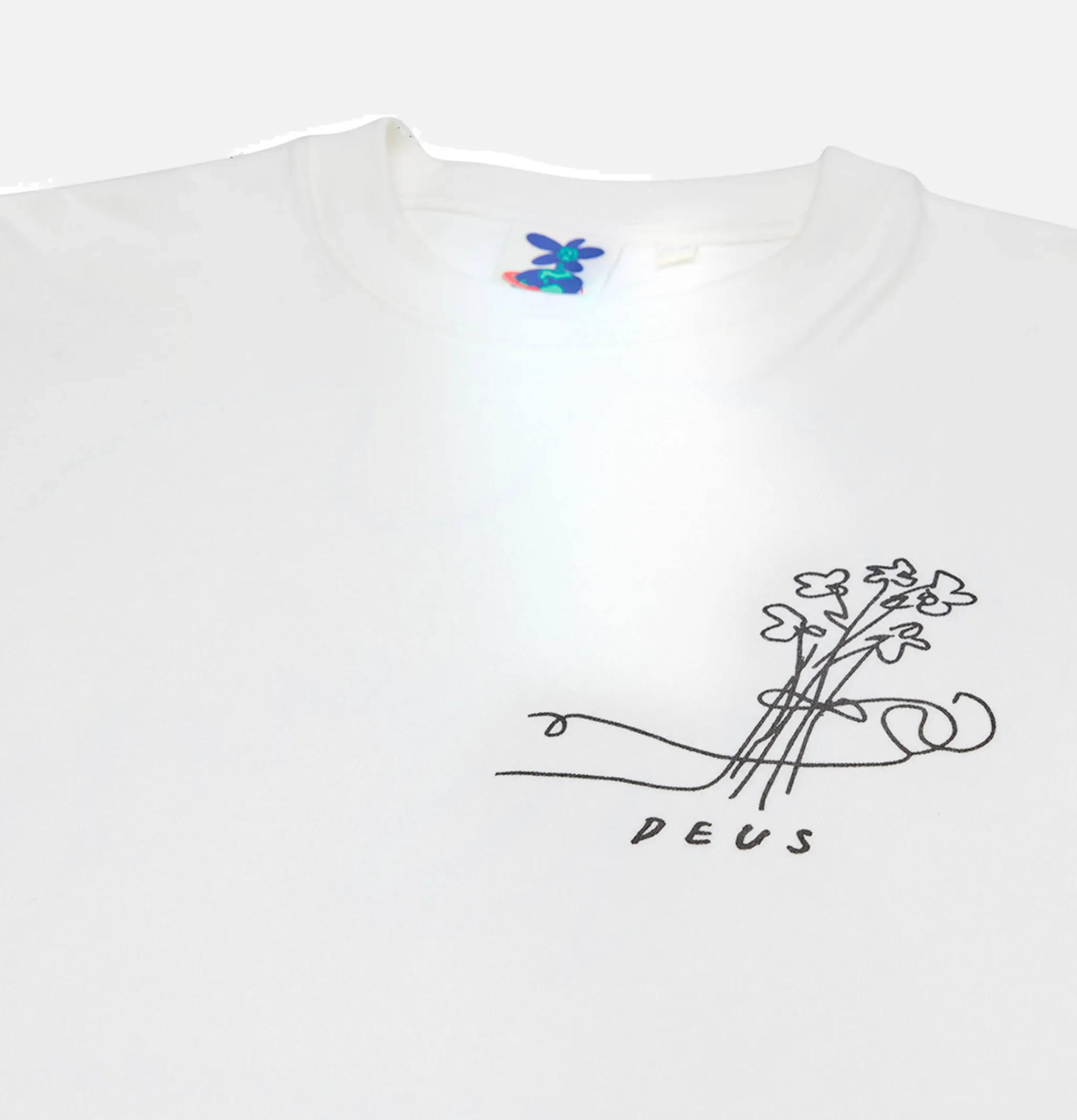 DEUS T-shirts*Hauntology Tee Vintage White