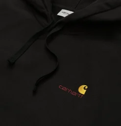 CARHARTT WIP Sweats & Polaires*Hooded American Script Black