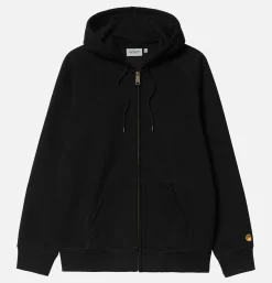CARHARTT WIP Sweats & Polaires*Hooded Chase Jacket Black