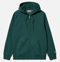 CARHARTT WIP Sweats & Polaires*Hooded Chase Jacket Botanic Green