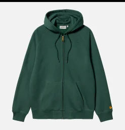 CARHARTT WIP Sweats & Polaires*Hooded Chase Jacket Discovery Green