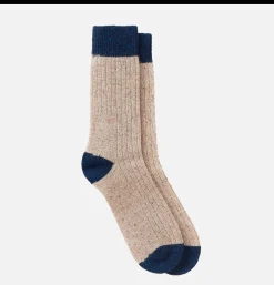 Homme BARBOUR Chaussettes*Houghton Socks Stone/navy