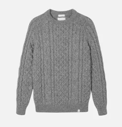 PEREGRINE Pulls & Cardigans*Hudson Aran Jumper Steel
