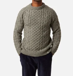 PEREGRINE Pulls & Cardigans*Hudson Aran Jumper Steel