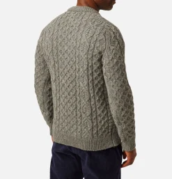 PEREGRINE Pulls & Cardigans*Hudson Aran Jumper Steel