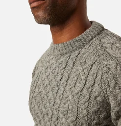 PEREGRINE Pulls & Cardigans*Hudson Aran Jumper Steel