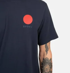 EDWIN T-shirts*Japanese Sun Tee Shirt Navy