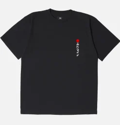 EDWIN T-shirts*Kamifuji Tee Black