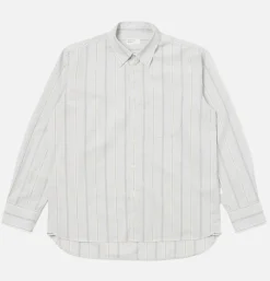 UNIVERSAL WORKS Chemises*Lazy Day Shirt Sidney Stripe E