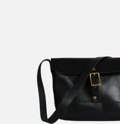 HERITAGE LEATHER COMPANY Sacs Bandoulière*Leather Mini Shoulder Bag Noir