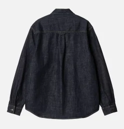 CARHARTT WIP Chemises*Lincoln Shirt Blue Rinsed