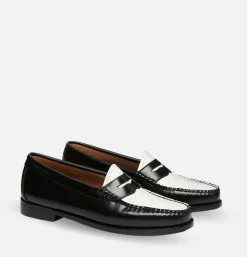 Femme G.H. BASS Chaussures*Mocassin Femme Weejun Noir et blanc