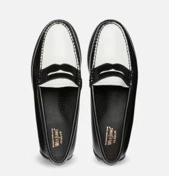 Femme G.H. BASS Chaussures*Mocassin Femme Weejun Noir et blanc