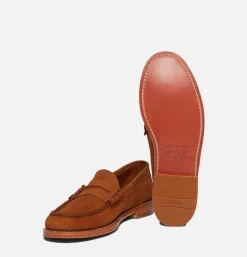 Homme G.H. BASS Mocassins*Mocassin Larson Nubuck Tan