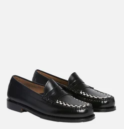 Homme G.H. BASS Mocassins*Mocassin Weejun Weave Black & White