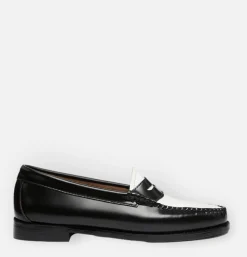 Homme G.H. BASS Mocassins*Mocassin Weejuns Black & White Leather