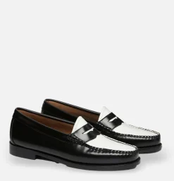 Homme G.H. BASS Mocassins*Mocassin Weejuns Black & White Leather
