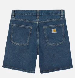 CARHARTT WIP Shorts*Newel Short Blue Stone Washed