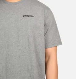 PATAGONIA T-shirts*P-6 Logo T-shirt Gravel Heather