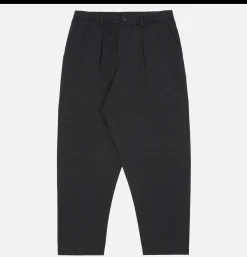 UNIVERSAL WORKS Chinos*Pantalon Double Pleated Black