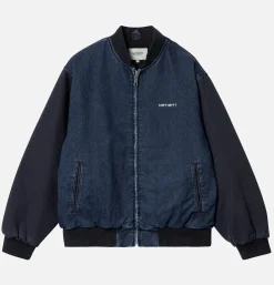 CARHARTT WIP Vestes*Paxon Bomber Navy Stone Washed