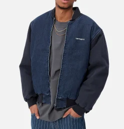CARHARTT WIP Vestes*Paxon Bomber Navy Stone Washed