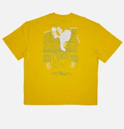 DEUS T-shirts*Primitive Learning Tee Yellow