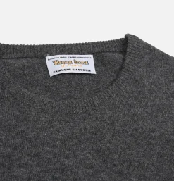WILLIAM LOCKIE Pulls & Cardigans*Pull Col Rond Charcoal