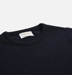 WILLIAM LOCKIE Pulls & Cardigans*Pull Col Rond Navy