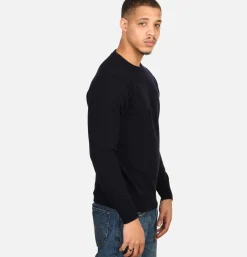WILLIAM LOCKIE Pulls & Cardigans*Pull Col Rond Navy