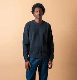 NITTO KNITWEAR Pulls & Cardigans*Pull Youri Col Rond Anthracite
