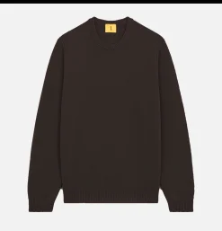 NITTO KNITWEAR Pulls & Cardigans*Pull Youri Col Rond Marron