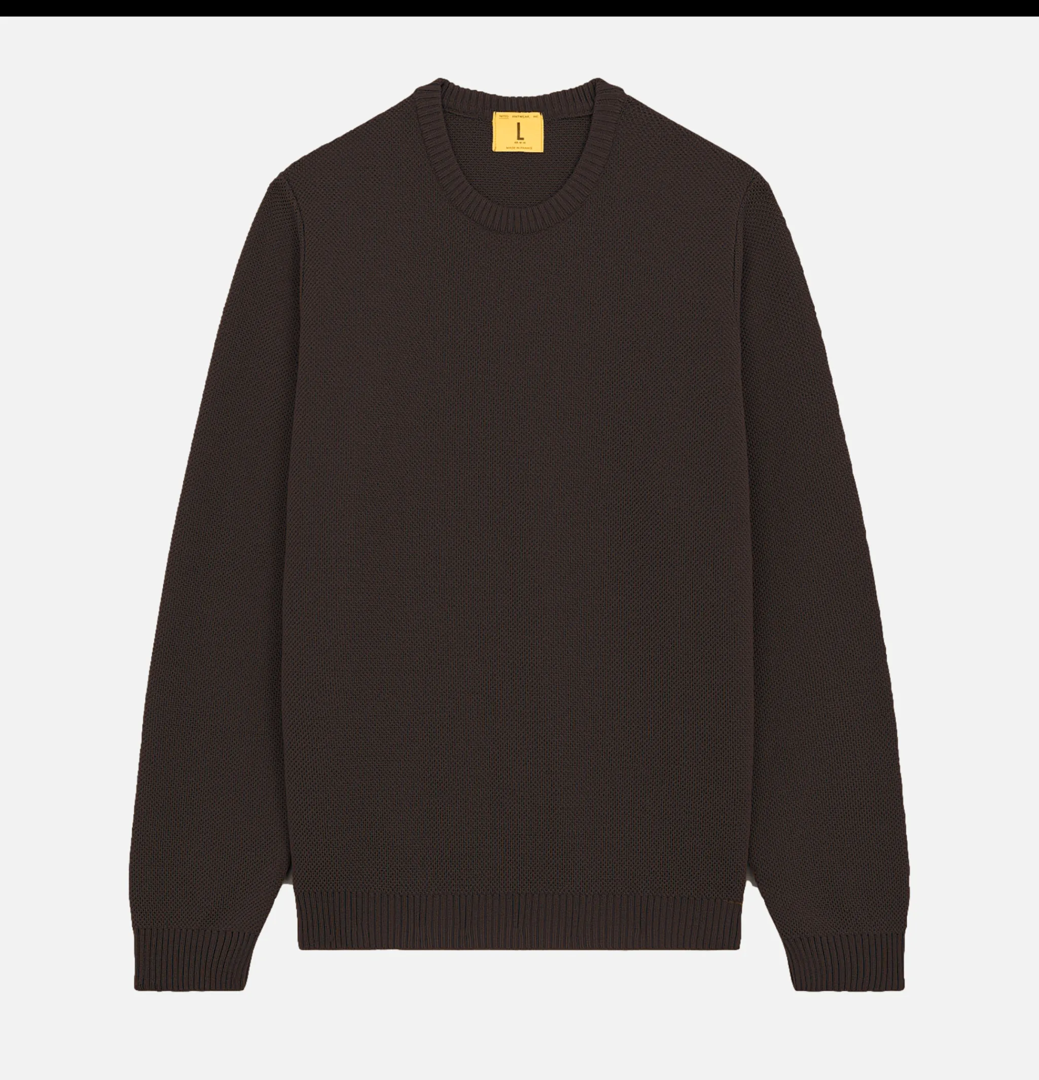 NITTO KNITWEAR Pulls & Cardigans*Pull Youri Col Rond Marron