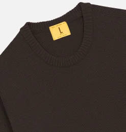 NITTO KNITWEAR Pulls & Cardigans*Pull Youri Col Rond Marron