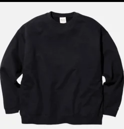 SNOW PEAK Sweats & Polaires*Recycled Cotton Crewneck Black