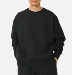 SNOW PEAK Sweats & Polaires*Recycled Cotton Crewneck Black