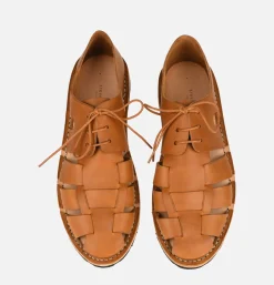 Homme STEVE MONO Sandales*Sandales Artisanal Shoe Tobacco