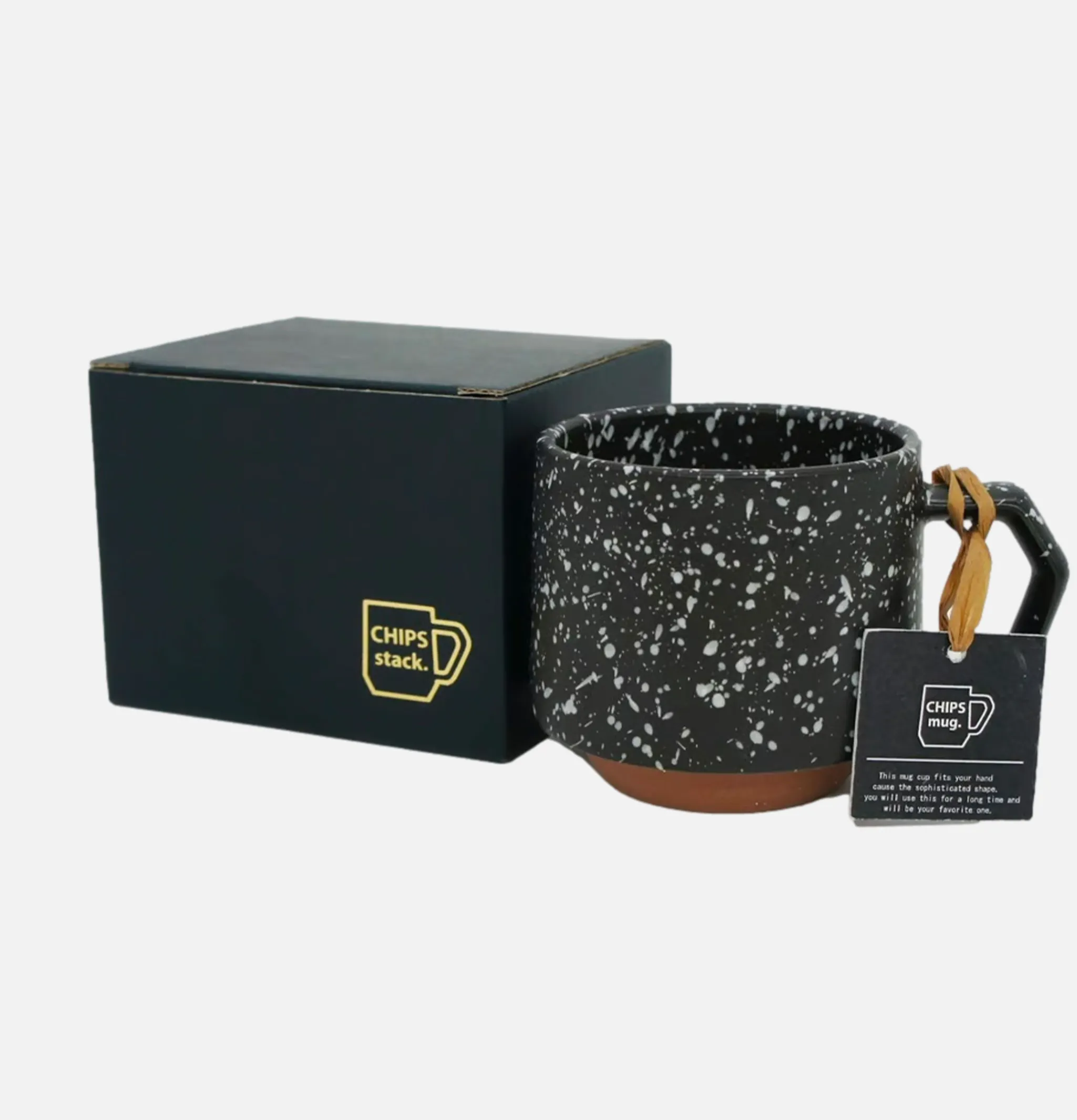 CHIPS JAPAN Maison*Stack Mug Splash Black White