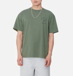 CARHARTT WIP T-shirts*Stamp Tee Duck Green