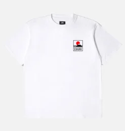 EDWIN T-shirts*Sunset On Mt Fuji Tee White