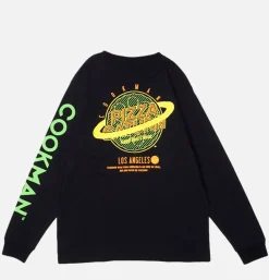 COOKMAN T-shirts*Tee Shirt Long Sleeve Pizza Noir