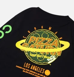 COOKMAN T-shirts*Tee Shirt Long Sleeve Pizza Noir