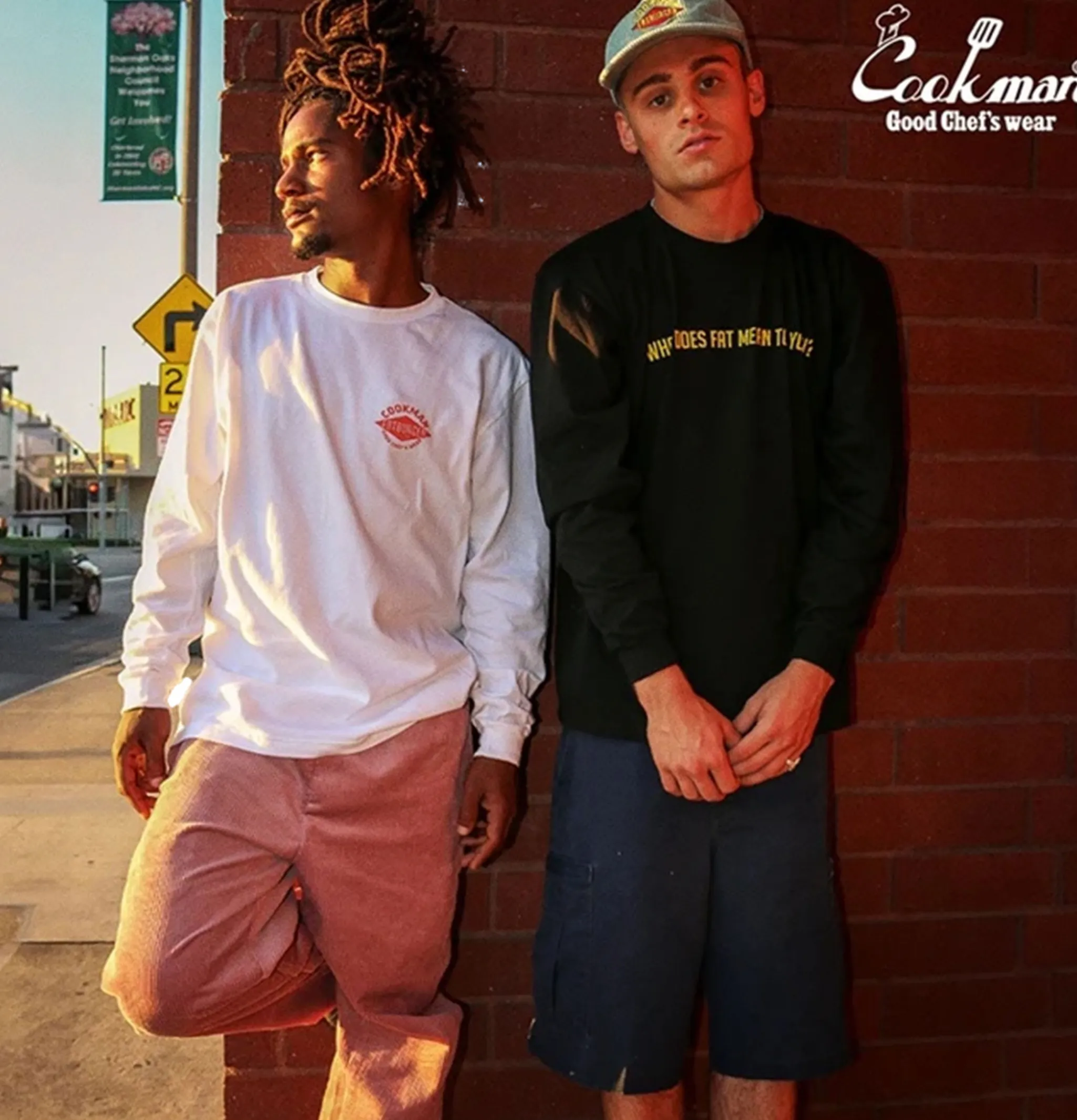 COOKMAN T-shirts*Tee Shirt Long Sleeves Fat Topping