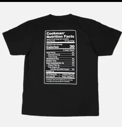 COOKMAN T-shirts*Tee Shirt Nutrition Facts Black