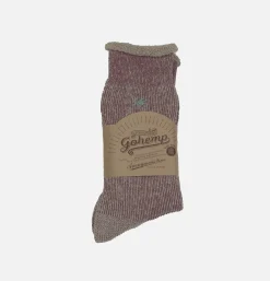 Homme ANONYMOUS ISM Chaussettes*Thick Pile Crew Socks Pink