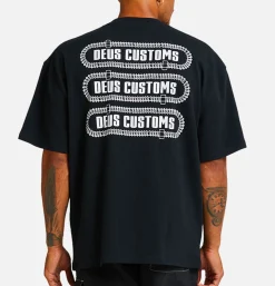 DEUS T-shirts*Thread Tee Black