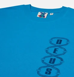 DEUS T-shirts*Thread Tee Wave Ride Blue