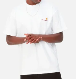 CARHARTT WIP T-shirts*T-shirt American Script White